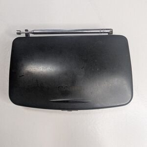 Vintage Casio Audio TR-101CP Black  AM/FM Travel Digital Clock Radio Alarm Works